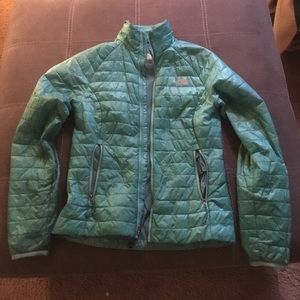 North Face Teal Puffer Jacket XS